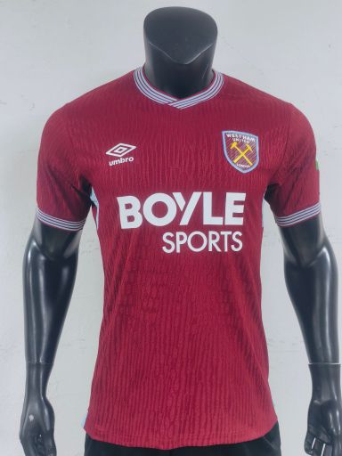 West Ham 2025/26 Home Shirt (Claret / White / Sky blue)