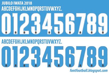 Font Vector Jubilo Iwata 2018 kit