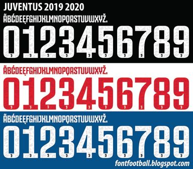 Font Vector Juventus 2019 2020 kit