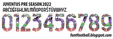 Font Vector Juventus Pre Season 2022 kit