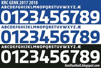 Font Vector KRC Genk 2017 2018 kit