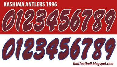Font Vector Kashima Antlers 1996 kit