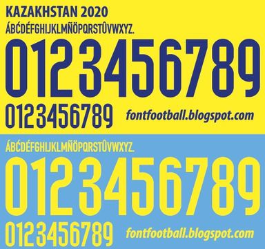 Font Vector Kazakhstan 2020 kit