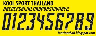 Font Vector Kool Sport Thailand kit