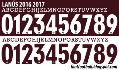 Font Vector Lanus 2016 2017 kit