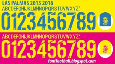 Font Vector Las Palmas 2015 2016 kit