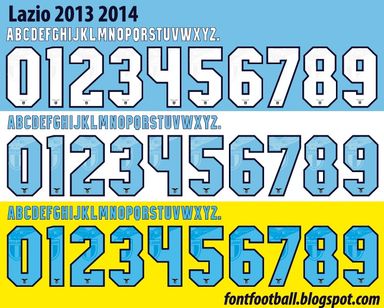 Font Vector Lazio 2013 2014 kit