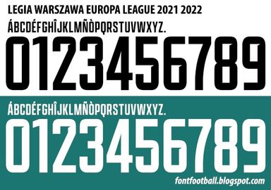 Font Vector Legia Warszawa 2021 2022 kit