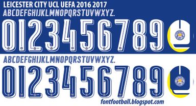 Font Vector Leicester City 2016 2017 kit