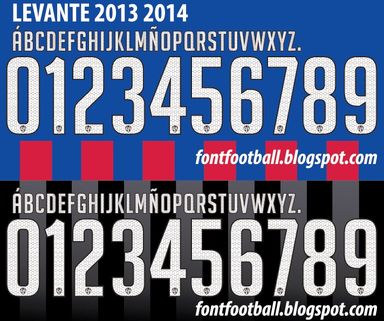 Font Vector Levante 2013 2014 kit
