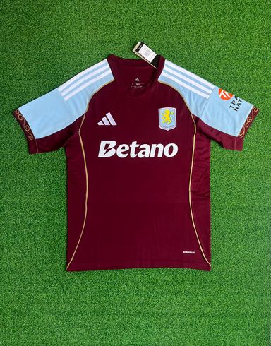 Aston Villa 2025/26 Home Shirt (Claret / Sky blue)