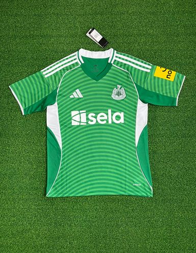 Newcastle United 2025/26 Away Shirt (Green / White)