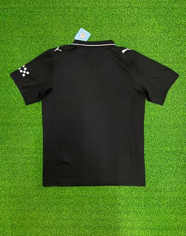Manchester City 2025/26 Away Shirt (Black / Silver)