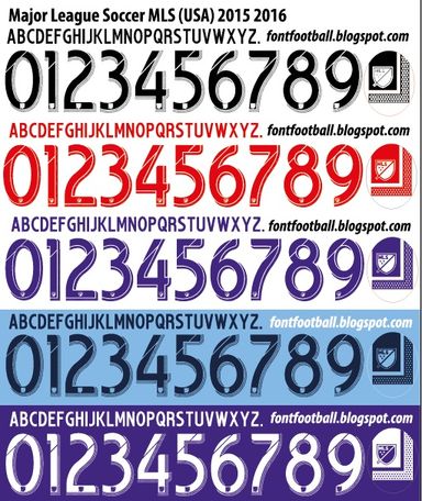 Font Vector MLS (Major League Soccer USA) 2015 2016 kit