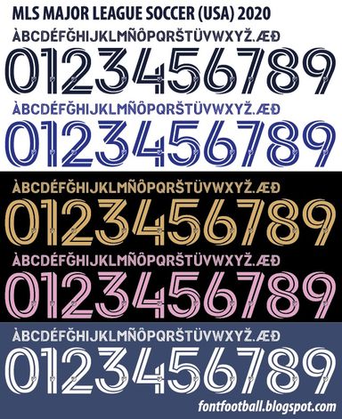 Font Vector MLS (Major League Soccer USA) 2020 kit