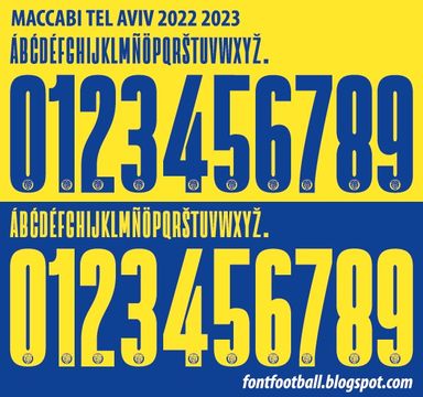 Font Vector Maccabi Tel Aviv 2022 2023 kit