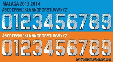 Font Vector Malaga 2013 2014 kit