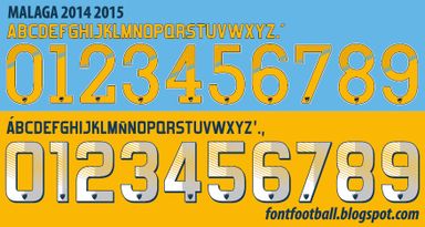 Font Vector Malaga 2014 2015 kit