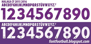 Font Vector Malaga 2015 2016 kit