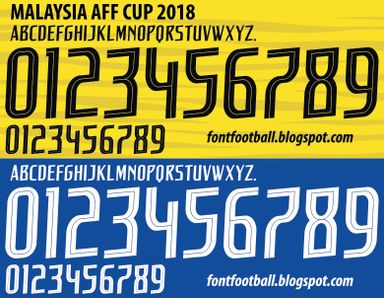 Font Vector Malaysia AFF Suzuki Cup 2018 kit