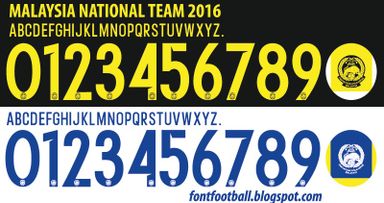 Font Vector Malaysia National Team 2016 kit