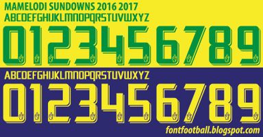 Font Vector Mamelodi Sundowns 2016 2017 kit
