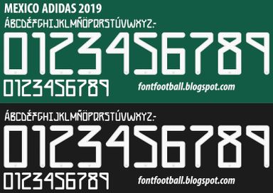 Font Vector Mexico 2019 kit