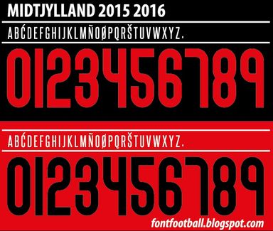Font Vector FC Midtjylland 2015 2016 kit