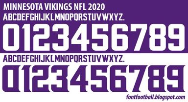 Font Vector Minnesota Vikings NFL 2020 kit
