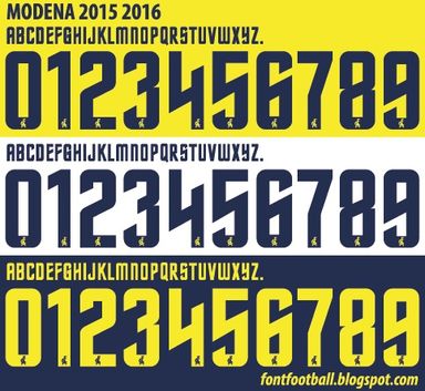 Font Vector Modena 2015 2016 kit