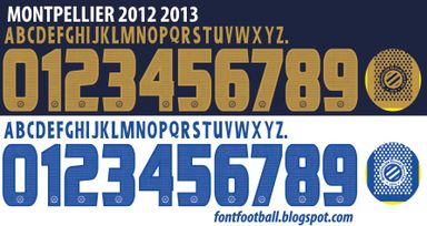 Font Vector Montpellier 2012 2013 kit