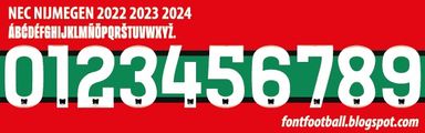 Font Vector NEC Nijmegen 2022 2023 2024 kit