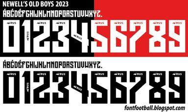 Font Vector Newell's Old Boys 2023 kit