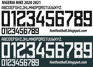 Font Vector Nigeria 2020 2021 kit