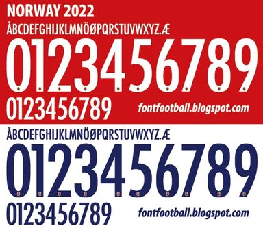 Font Vector Norway 2022 kit
