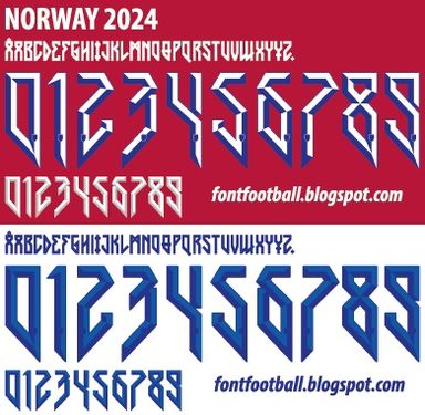 Font Vector Norway 2024 kit