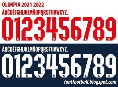 Font Vector Olimpia 2021 2022 kit