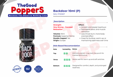 Back Door 10ml (P)