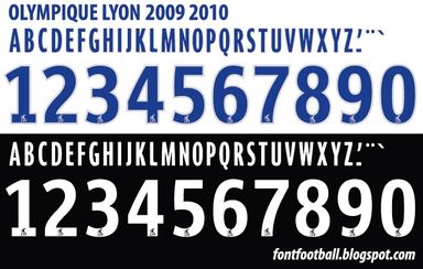 Font Vector Olympique Lyon Lyonnais 2009 2010 kit