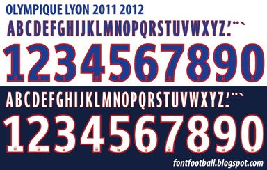 Font Vector Olympique Lyon Lyonnais 2011 2012 kit