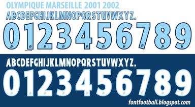 Font Vector Olympique Marseille 2001 2002 kit