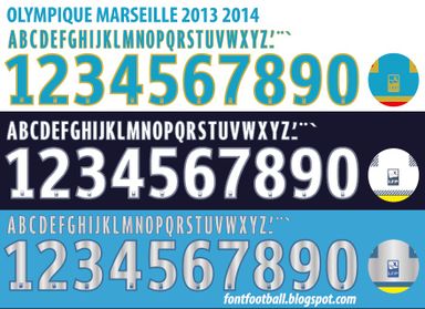 Font Vector Olympique Marseille 2013 2014 kit
