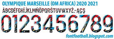 Font Vector Olympique Marseille OM Africa 2020 2021 kit