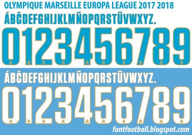 Font Vector Olympique Marseille Europa League 2017 2018 kit