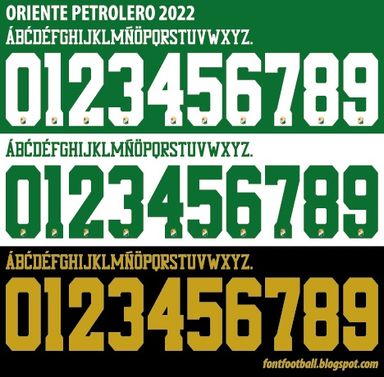 Font Vector Oriente Petrolero 2022 kit