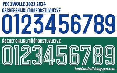 Font Vector PEC Zwolle 2023 2024 kit