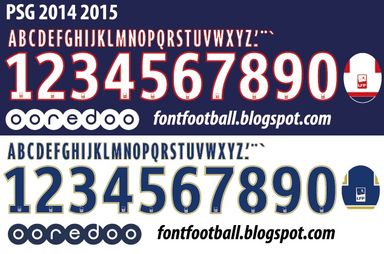 Font Vector PSG LFP 2014 2015 Kit