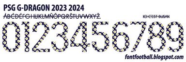 Font Vector PSG G-Dragon 2023 2024 kit
