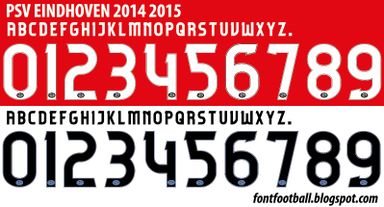 Font Vector PSV Eindhoven 2014 2015 Kit