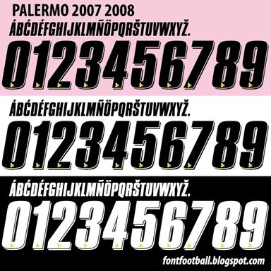 Font Vector Palermo 2007 2008 kit